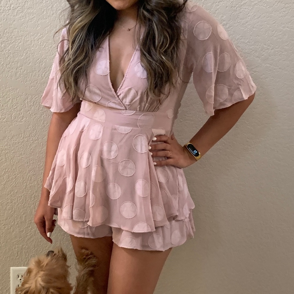 Fashion Nova Polka Dot Romper